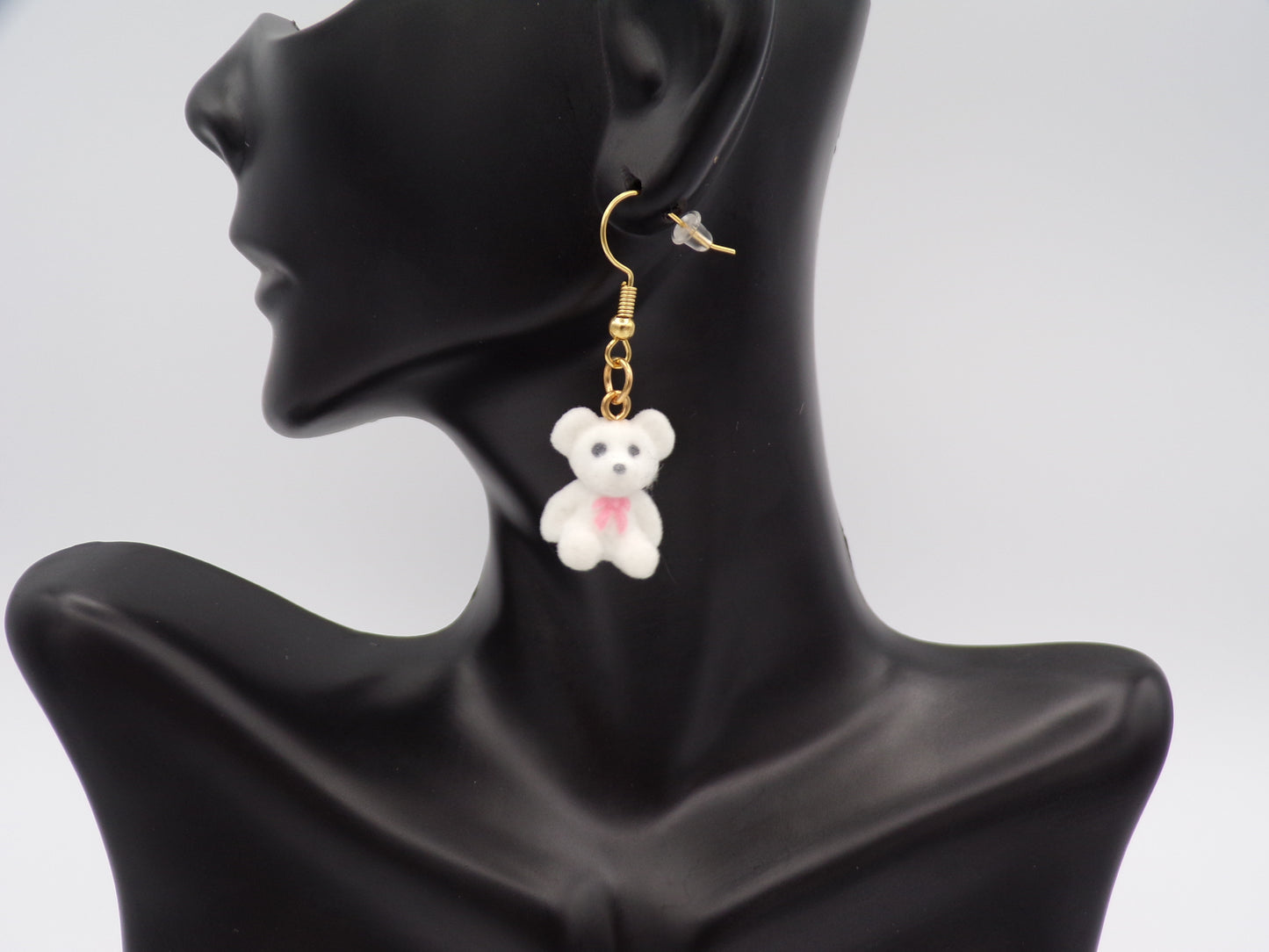 Teddy bear earrings