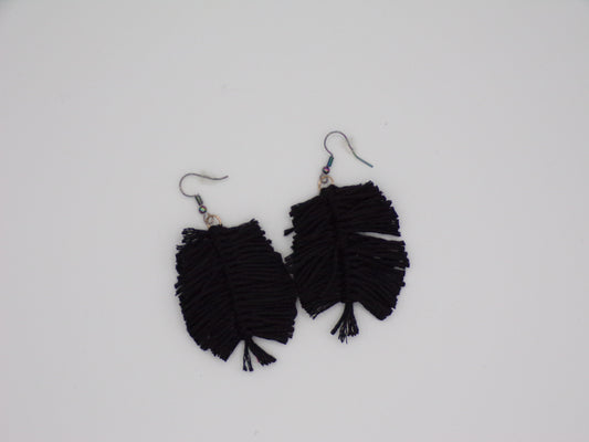 Yarn earrings